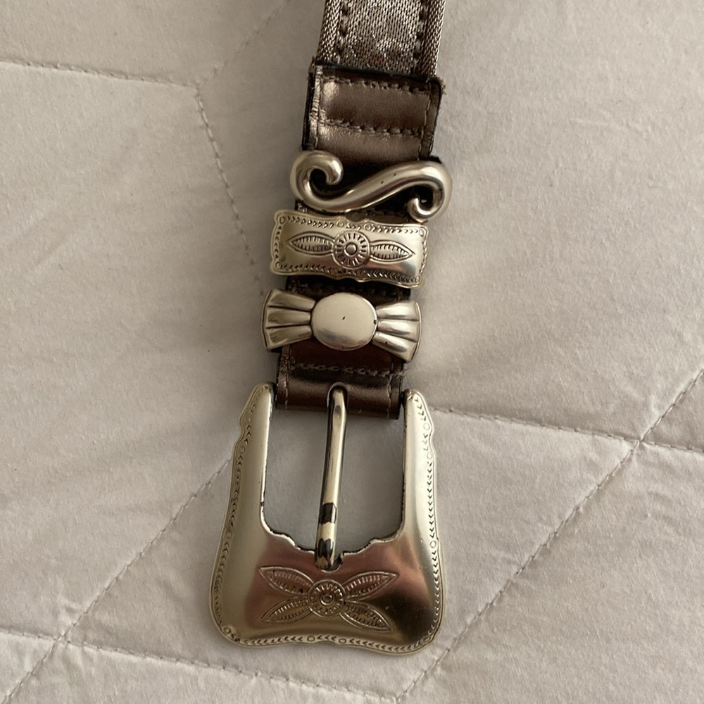 ☃️3 for $30☃️ Vintage Silver Belt - Picture 2 of 5